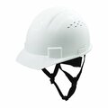 Ge Vented Full Brim Hard Hat, 4-Point Adjustable Ratchet Suspension, White GH326W